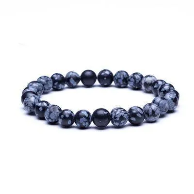 18 Crystal styles, Genuine Natural Stone Beads Elastic Stretch Rope Bracelets