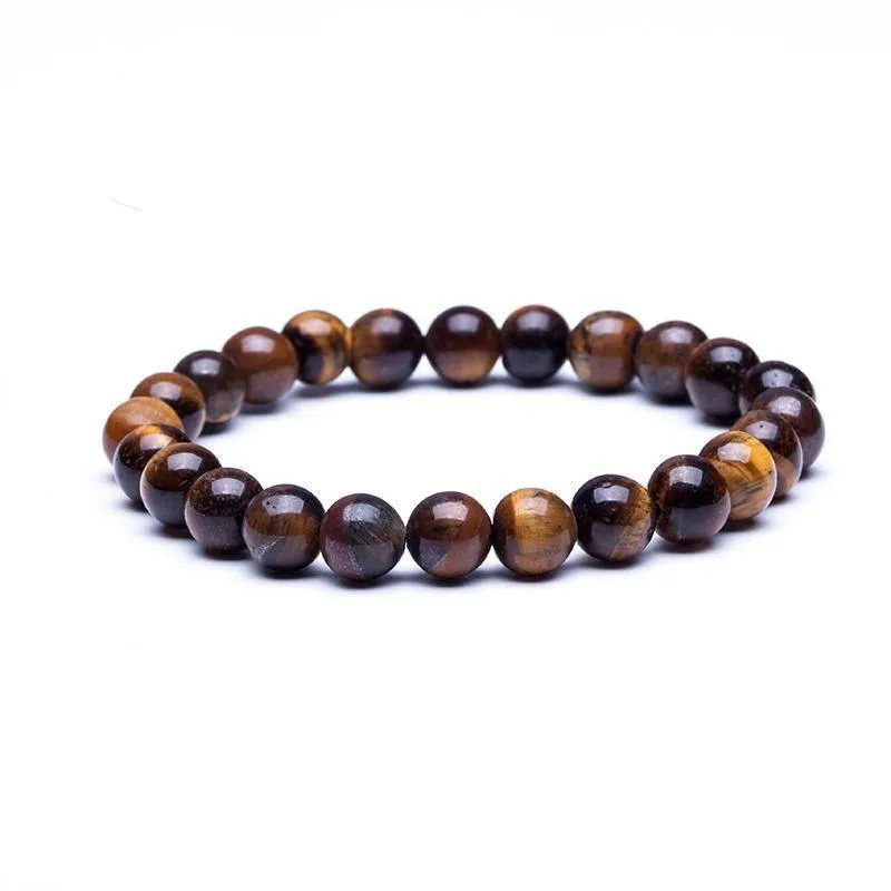18 Crystal styles, Genuine Natural Stone Beads Elastic Stretch Rope Bracelets