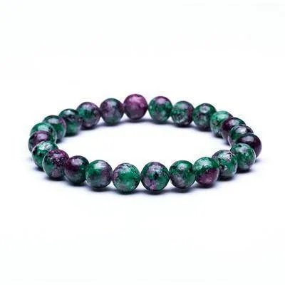18 Crystal styles, Genuine Natural Stone Beads Elastic Stretch Rope Bracelets