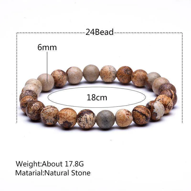 18 Crystal styles, Genuine Natural Stone Beads Elastic Stretch Rope Bracelets