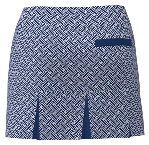 AB SPORT Women's Geo Print Back Pleat Golf Skirt - GEO4NSN