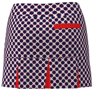 AB SPORT Women's Mosaic Print Golf Skirt  BSKG05-MOSBWR