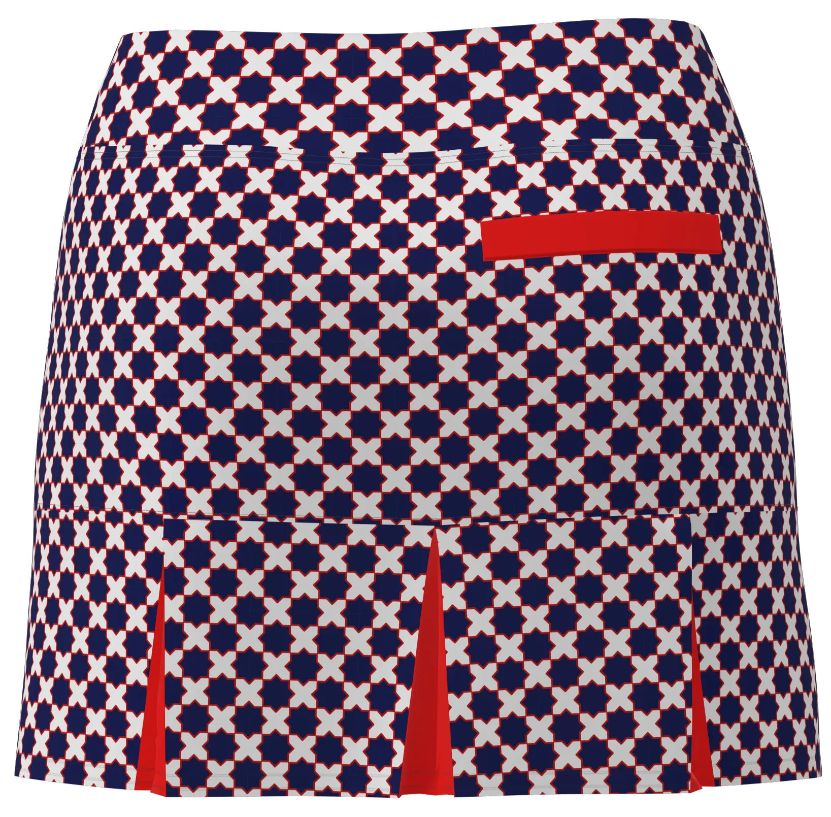 AB SPORT Women's Mosaic Print Golf Skirt  BSKG05-MOSBWR
