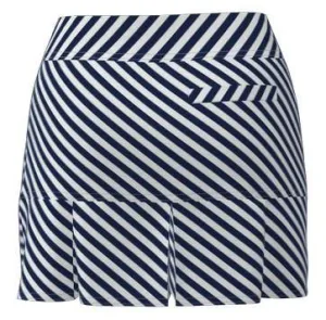 AB SPORT Women's Stripe Back Pleat Golf Skirt BSKG05-NVS