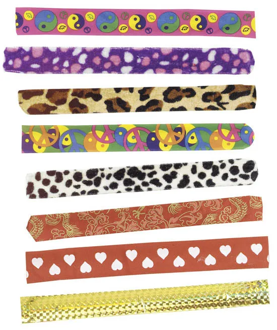 Animal Print Slap Bracelet Assortment, (24 per unit), #24101 (E-37)