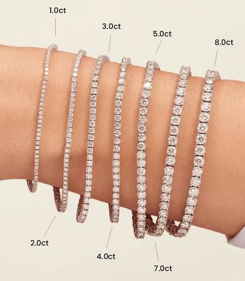 Astrid - 2.00 Carat Lab Grown Diamond Tennis Bracelet, 18ct. Elegance and Grace