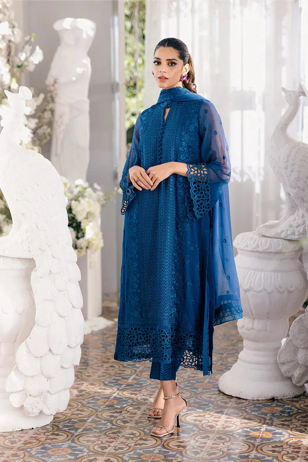 Azure | Ensembles Embroidered Formals | Galactic Glow