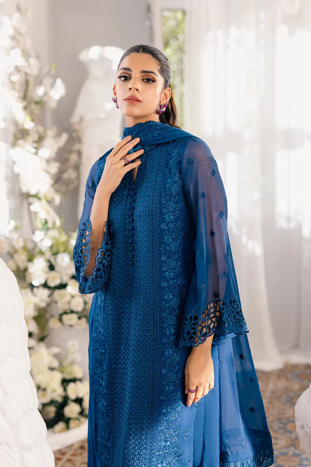 Azure | Ensembles Embroidered Formals | Galactic Glow
