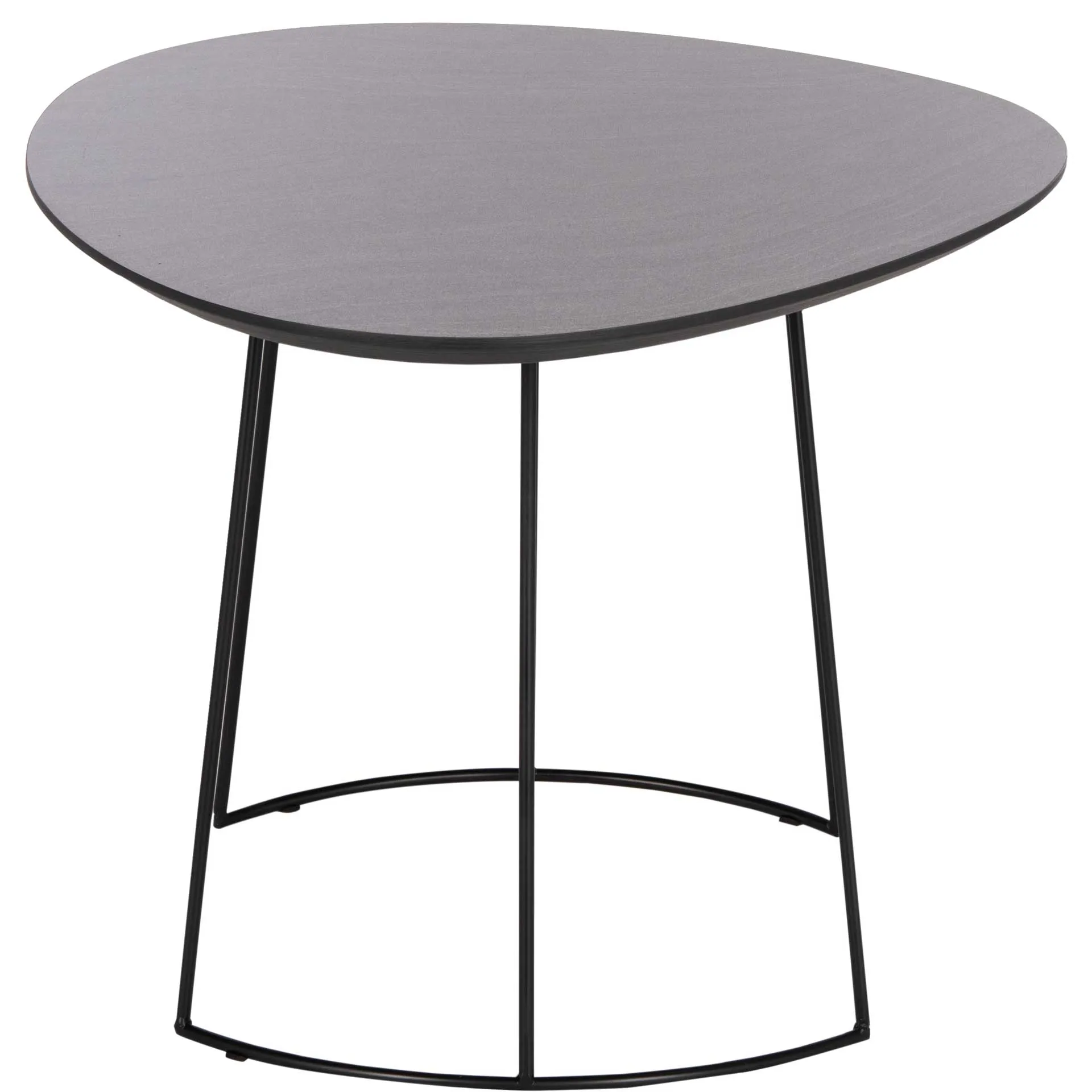 Bria Side Table Dark Gray/Black