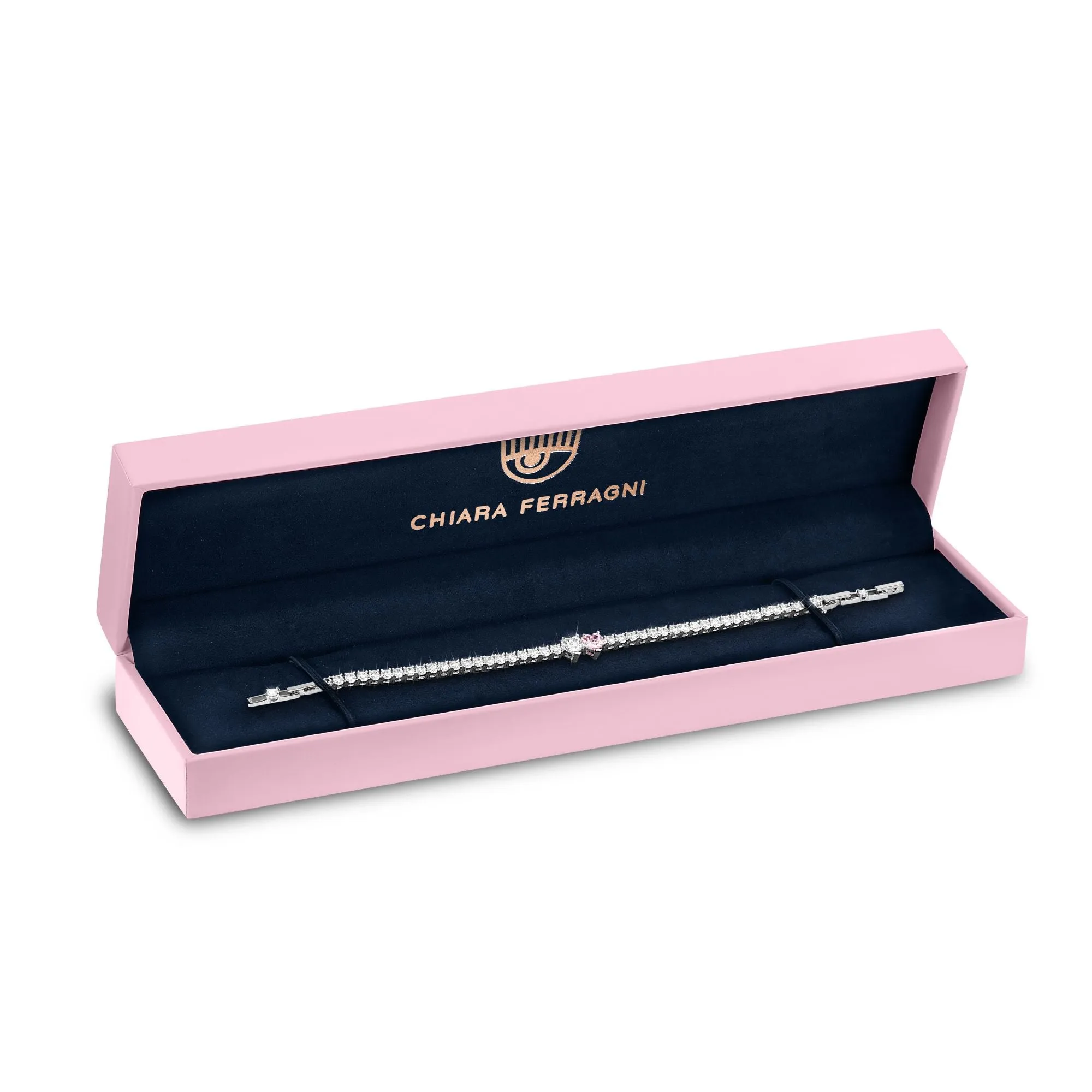 Chiara Ferragni Diamond Heart White and Fairytale Women’s Tennis Bracelet
