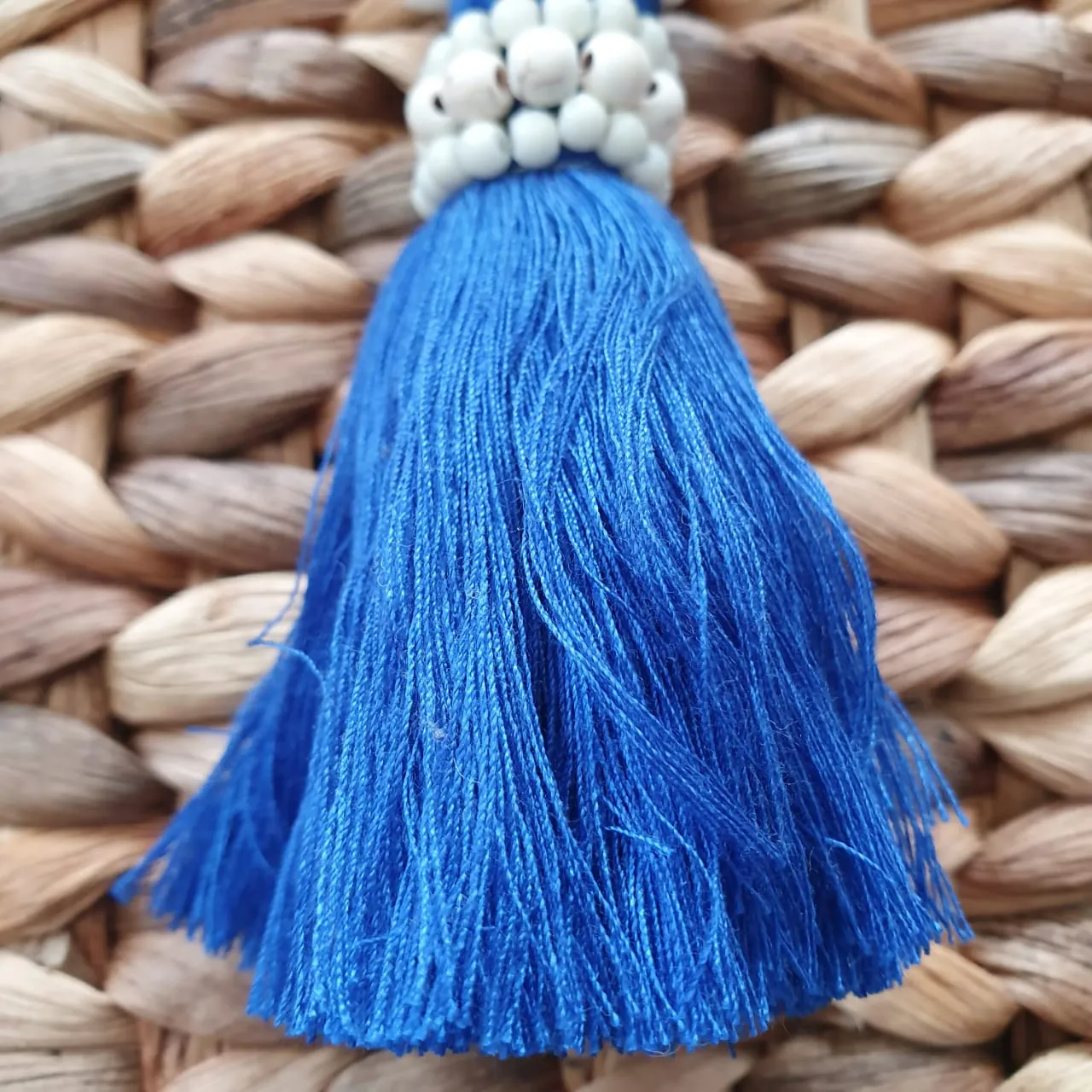 Cowrie Shell Keychains With Multi-Color Tassels