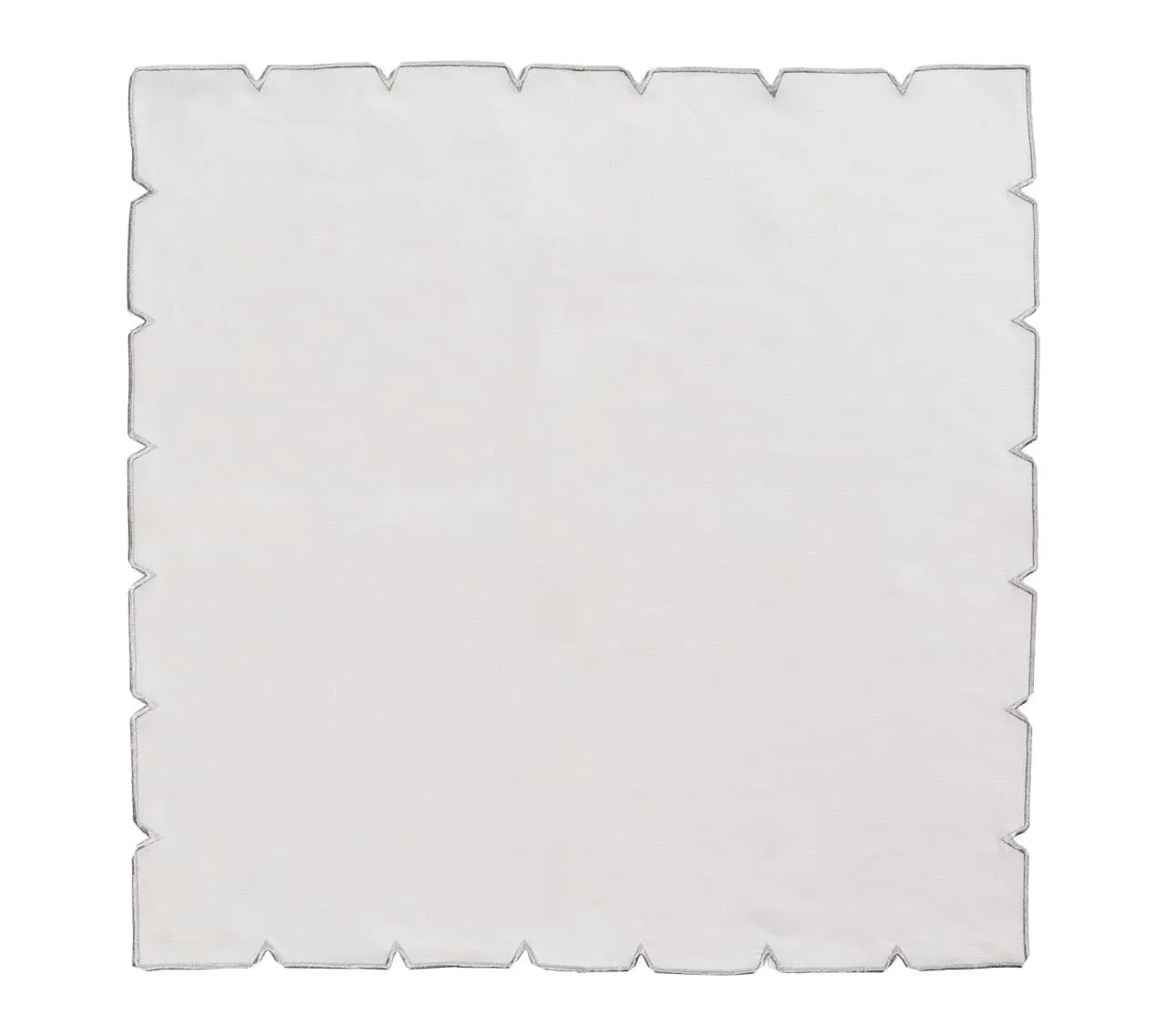 Divot - White & Silver Napkin (Set of 4)