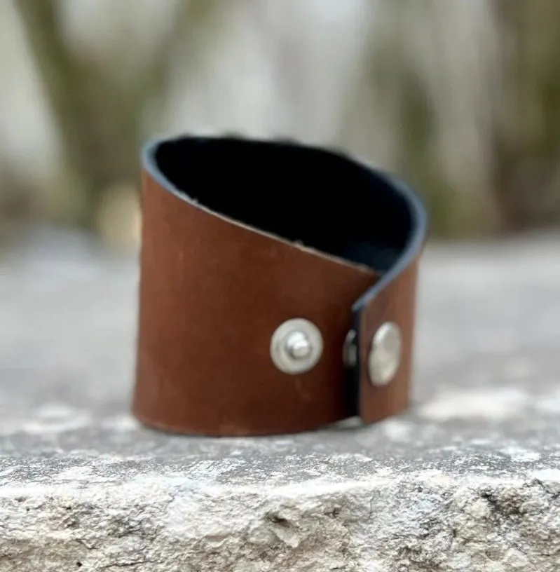 DIXIE WAGON LEATHER CUFF BRACELET