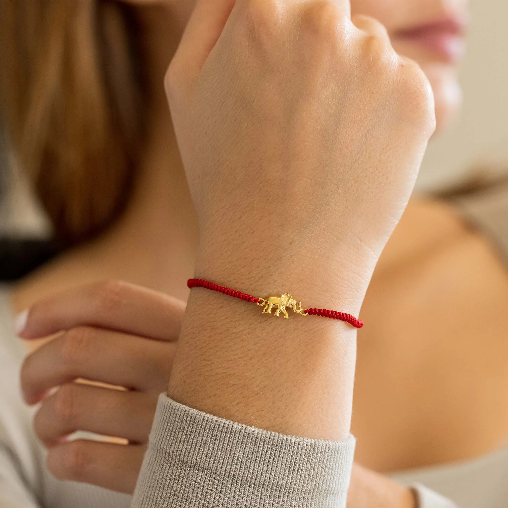 Elephant [RED] - 14K Yellow Gold