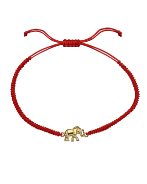 Elephant [RED] - 18K Gold Vermeil