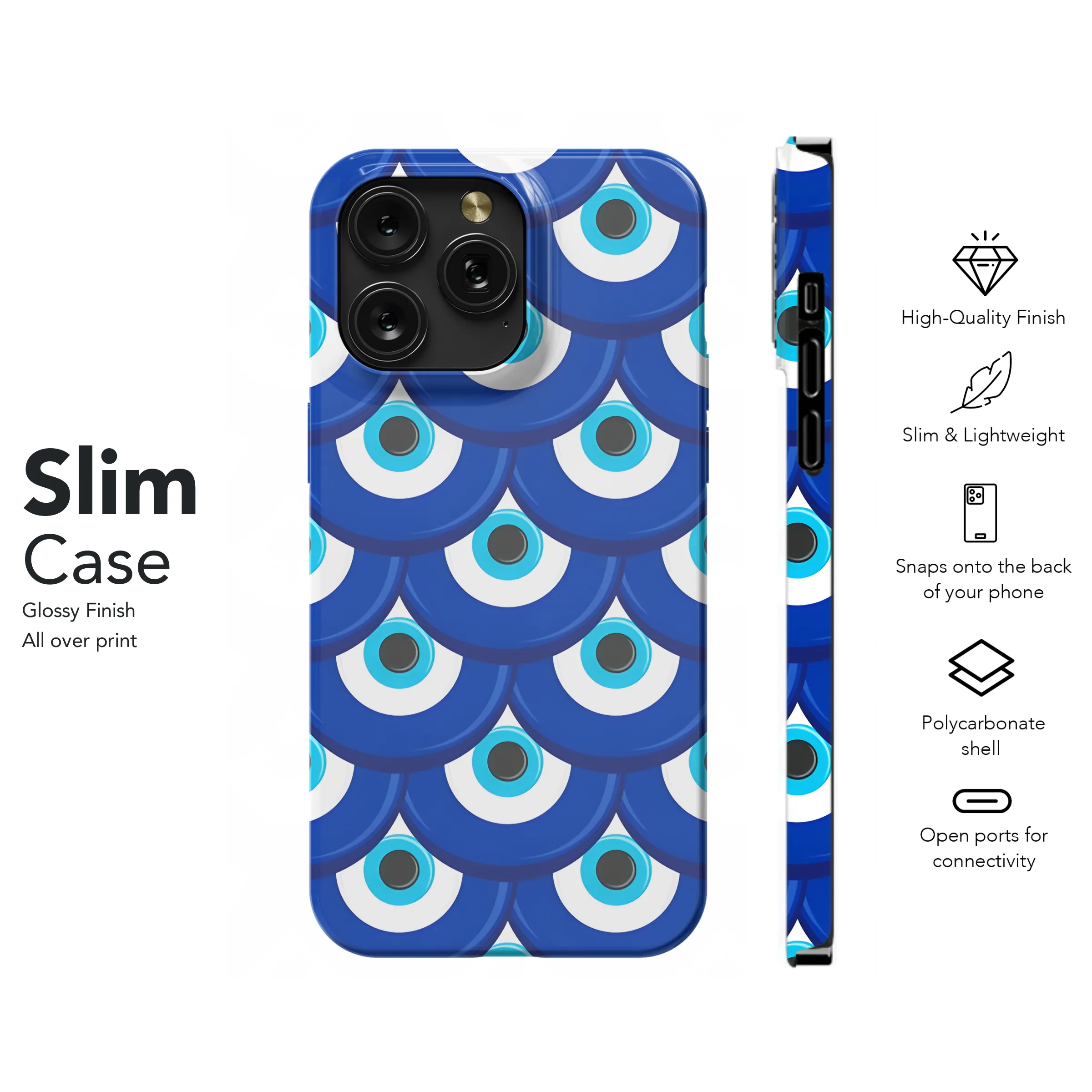 Evil Eye Phone Case iPhone Samsung Cover Pixel 2400