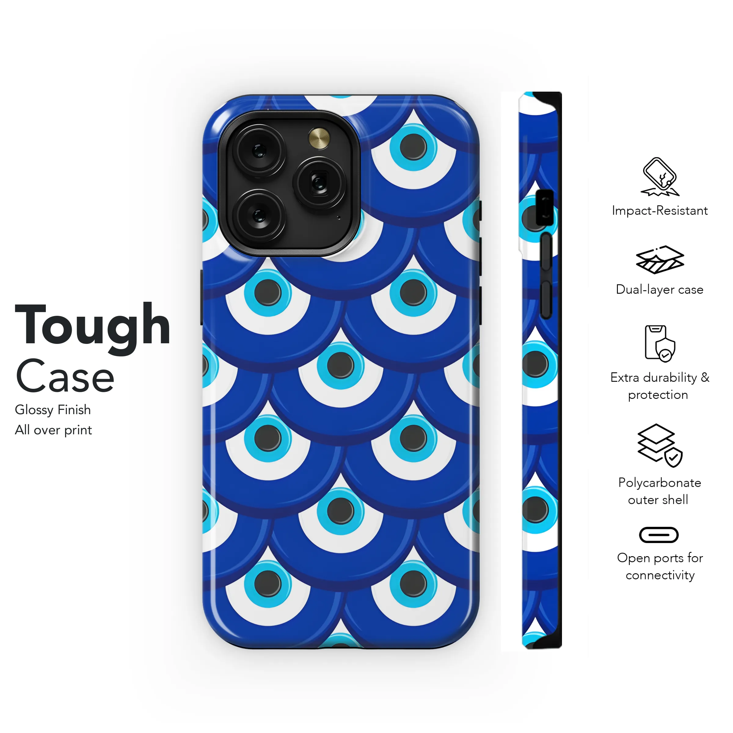 Evil Eye Phone Case iPhone Samsung Cover Pixel 2400