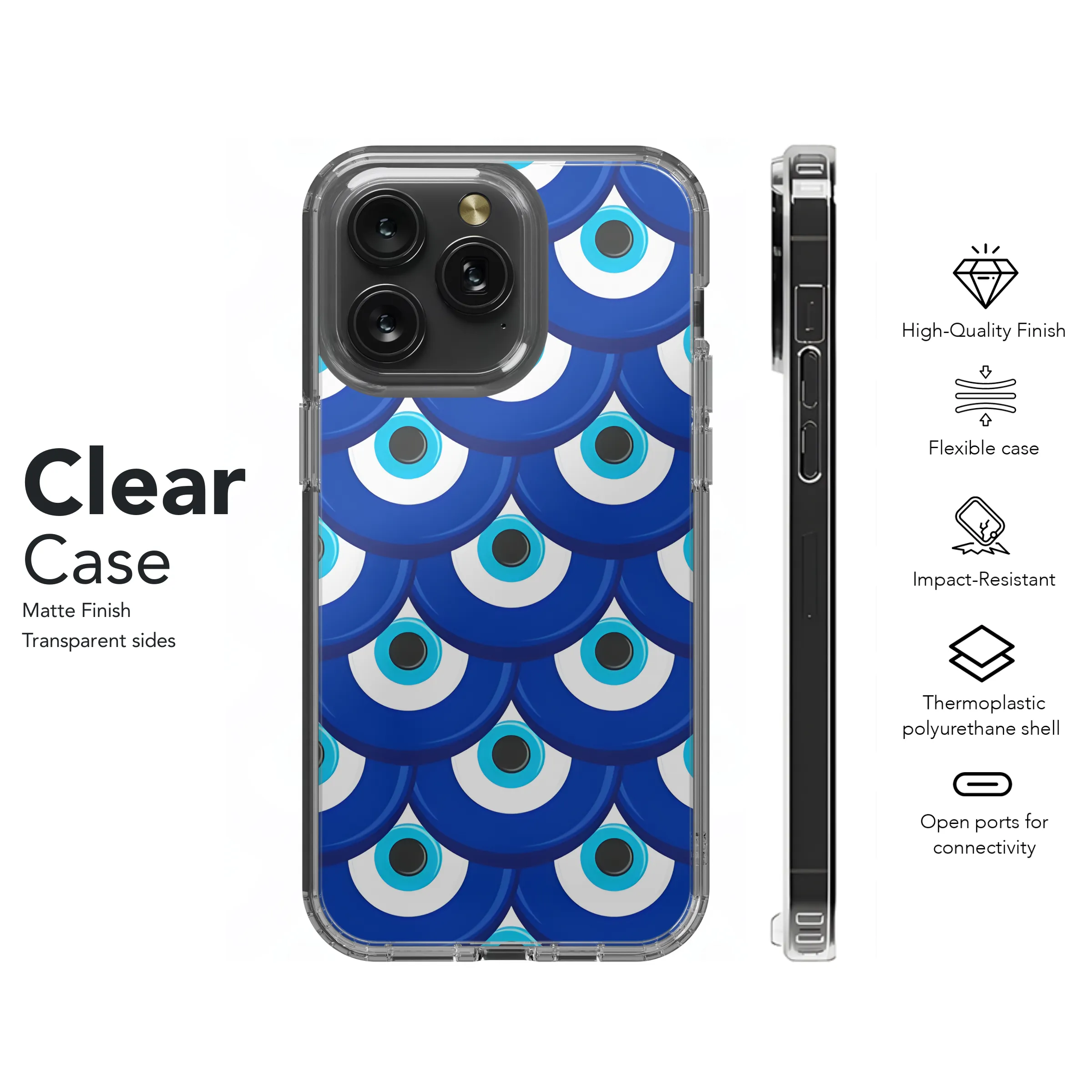 Evil Eye Phone Case iPhone Samsung Cover Pixel 2400