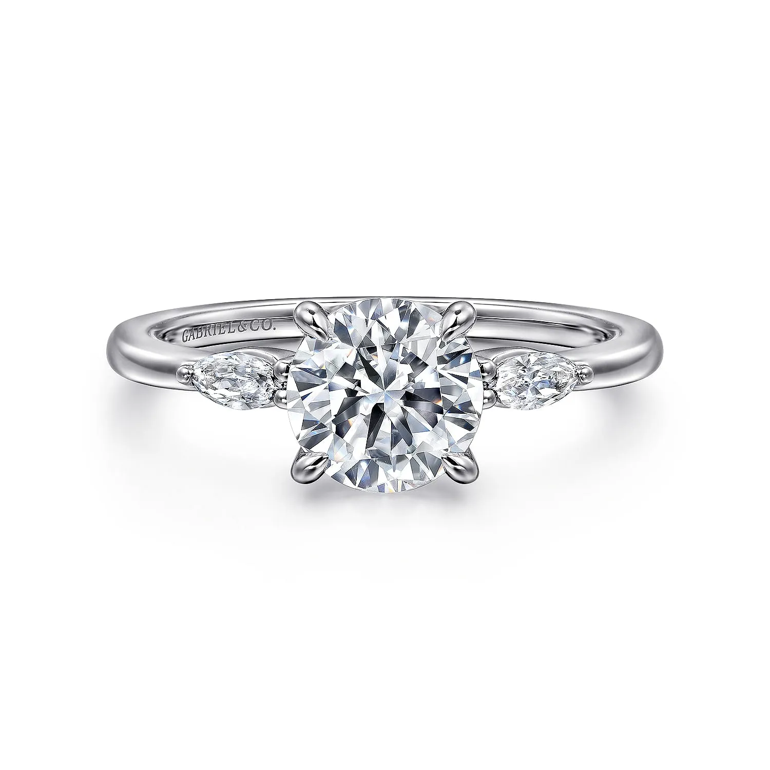 Gabriel & Co. White Gold Diamond Engagement Ring ER16198R6W43JJ