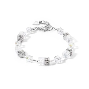 GeoCUBE® Iconic Nature bracelet silver-white