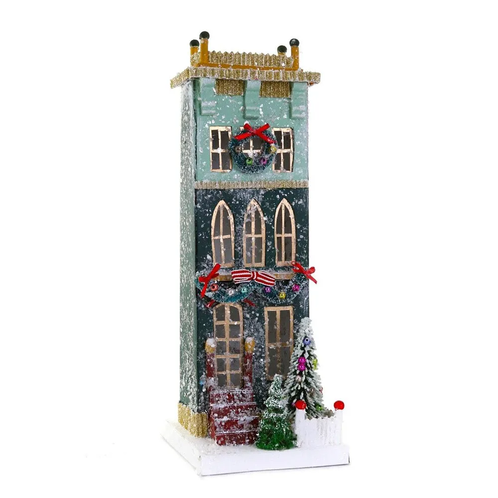 Green Townhouse Miniature House by Cody Foster