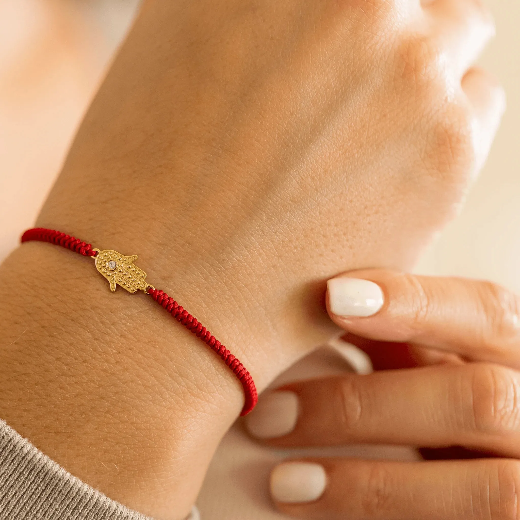 Hamsa [RED] - 18K Gold Vermeil