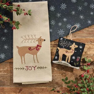 Joyful Deer Emb. Dishtowel - Set of 6 Park Designs