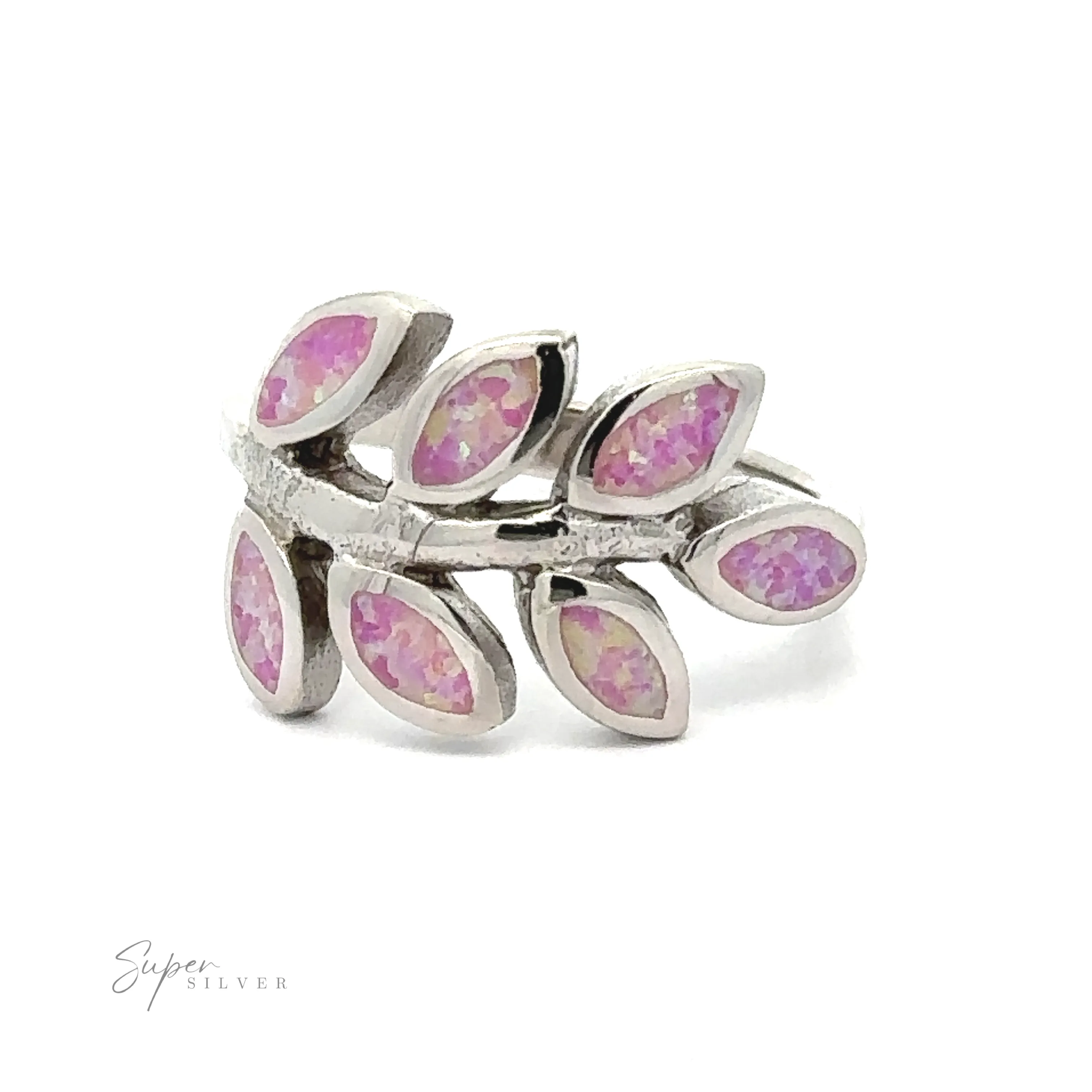 Lab-Created Opal Fern Ring