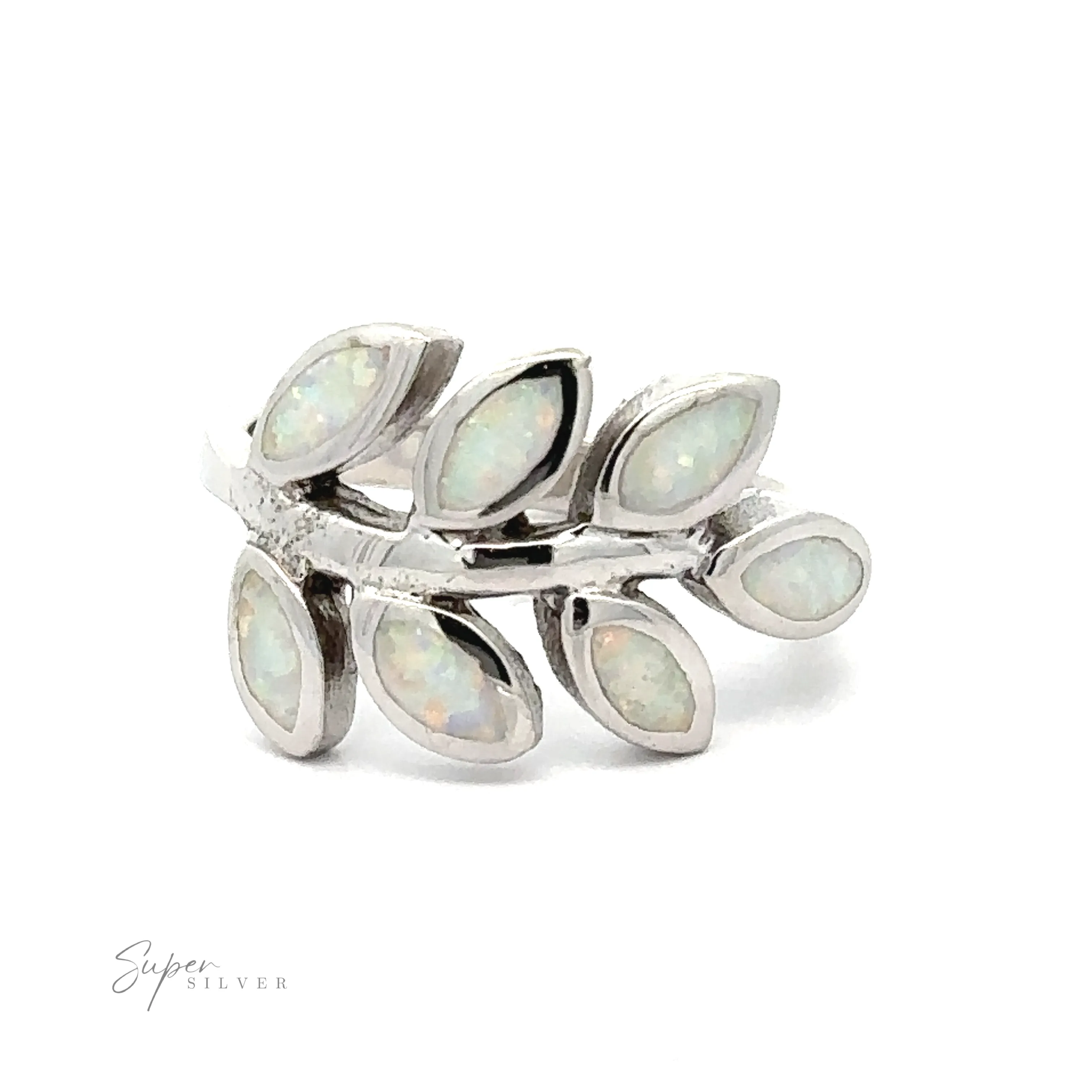Lab-Created Opal Fern Ring