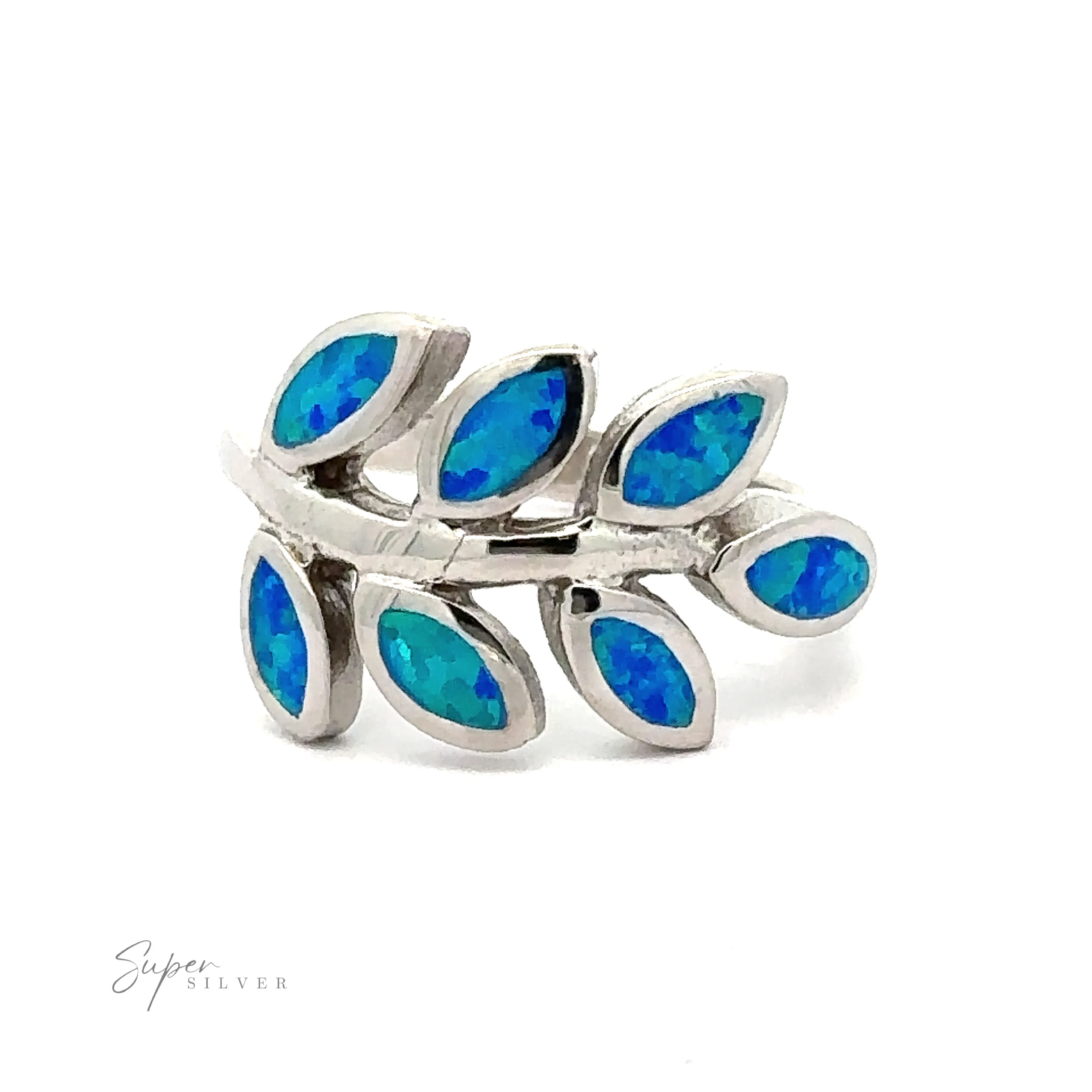 Lab-Created Opal Fern Ring