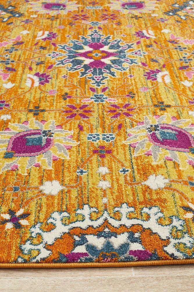 Lisse Traditional Rug - Rust
