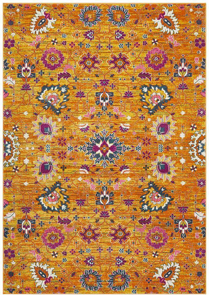 Lisse Traditional Rug - Rust