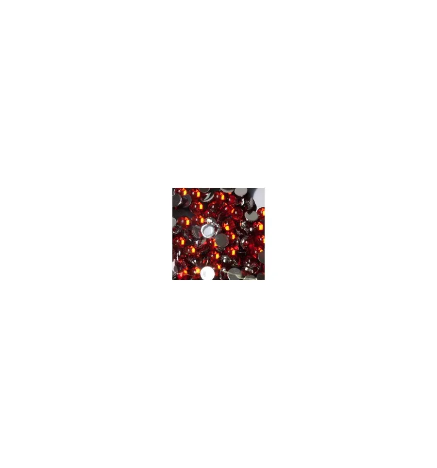 Magnetic Rhinestone Round Orange L 100 pcs