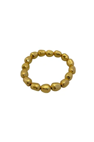 Medium Pebble Bracelet - Gold