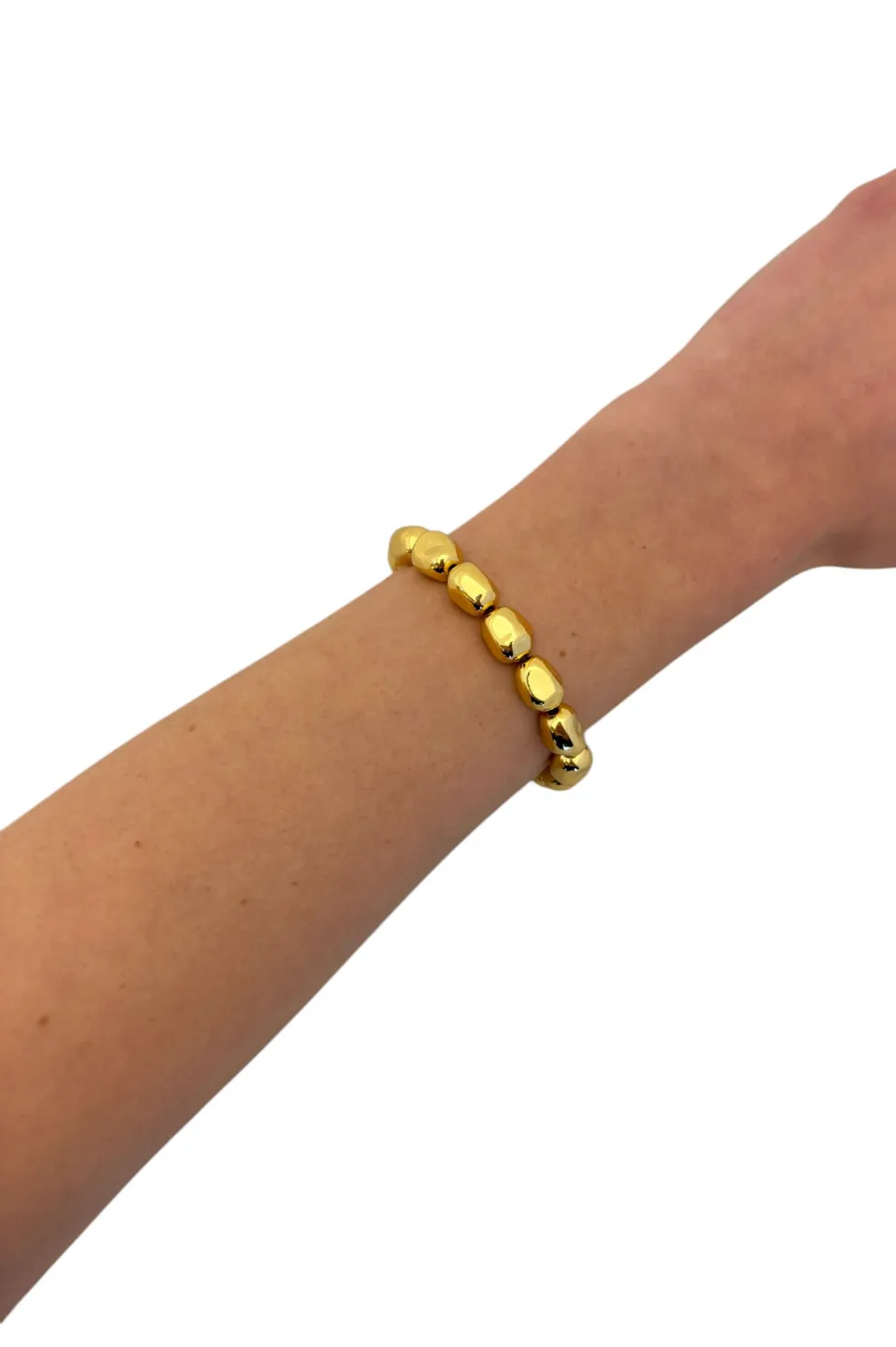 Medium Pebble Bracelet - Gold