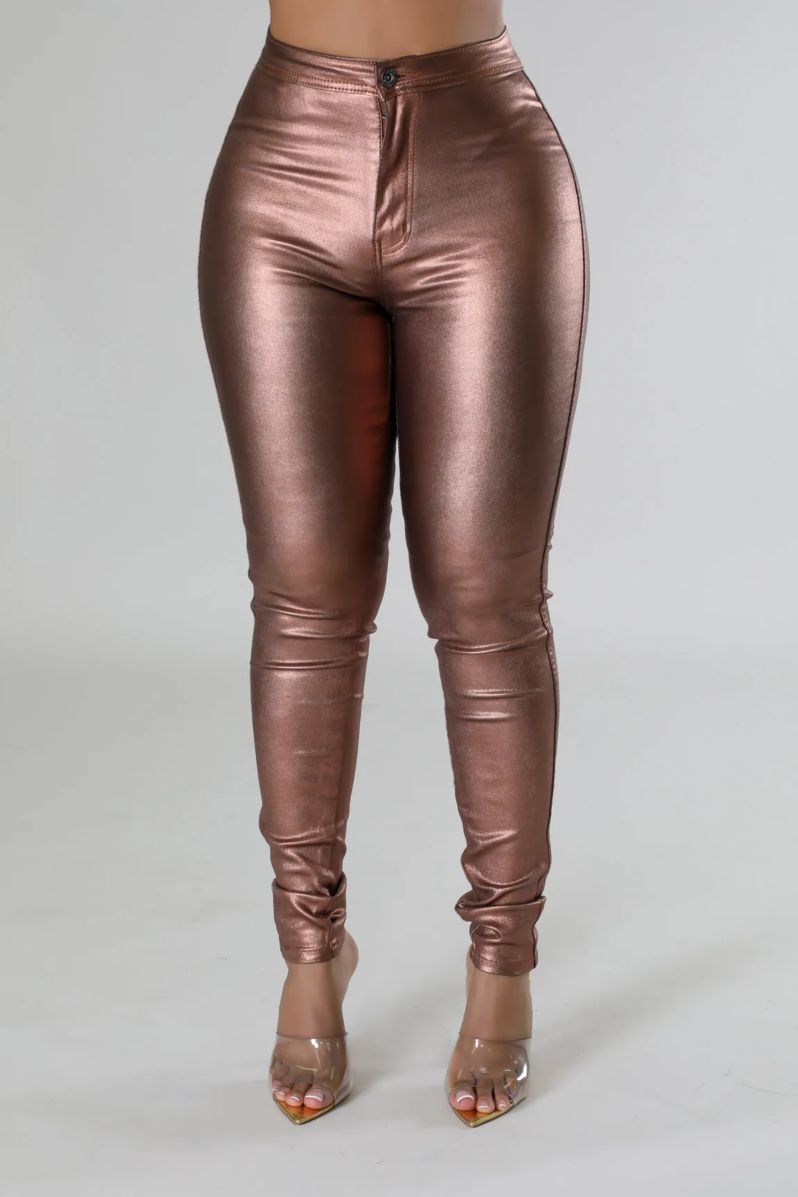 Metallic Mocha Pants