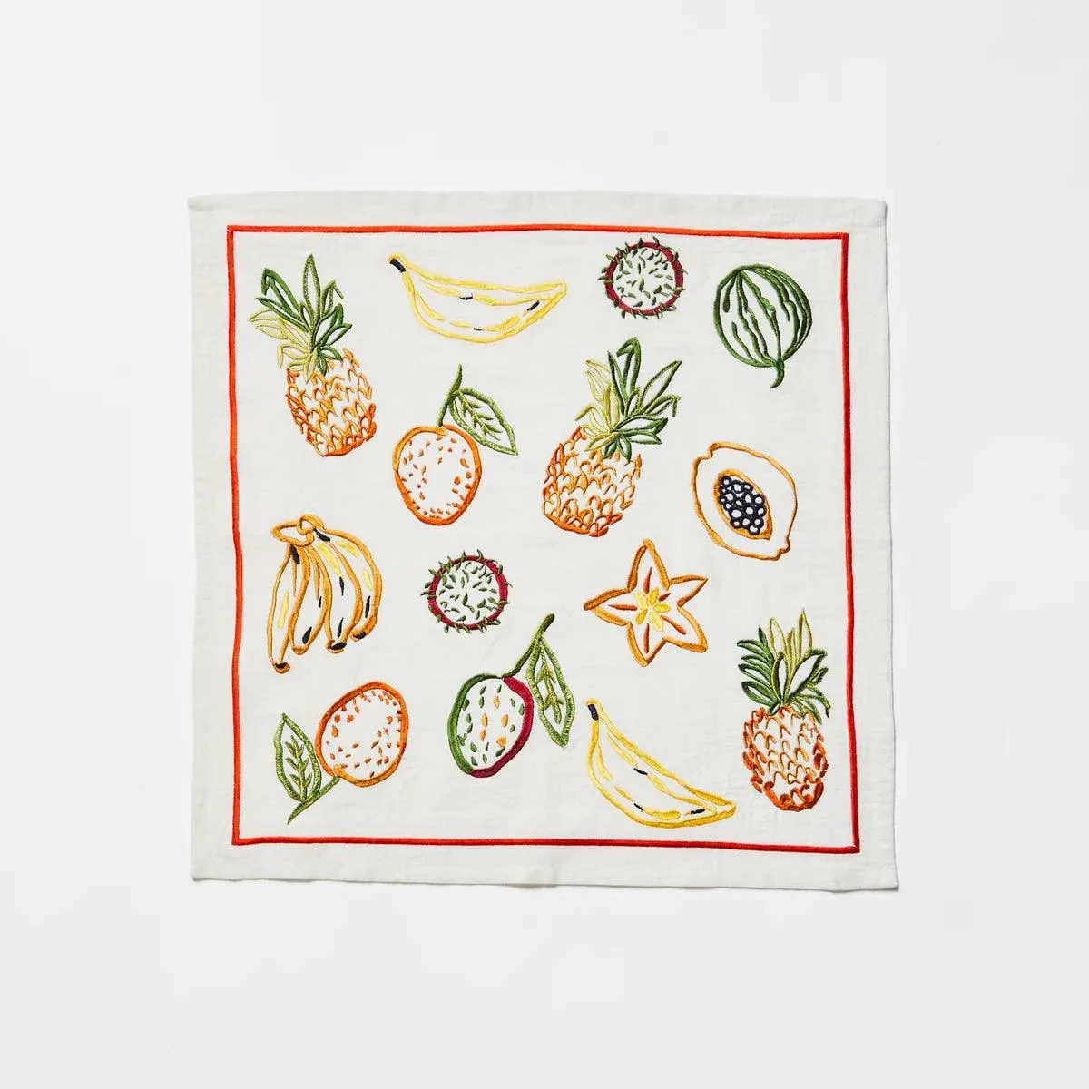 Napkin Set of 6 | Tropics Multi Embroidered