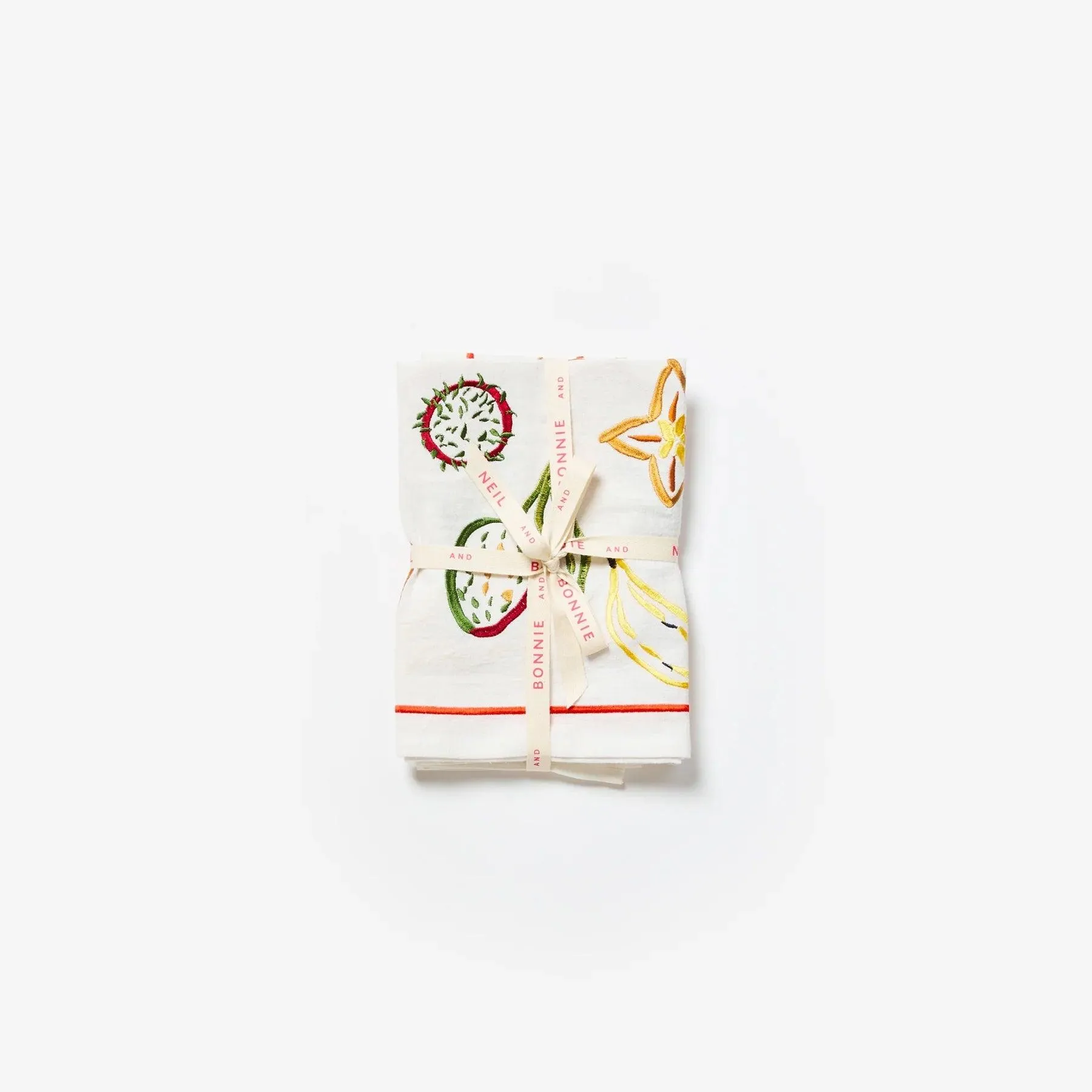 Napkin Set of 6 | Tropics Multi Embroidered