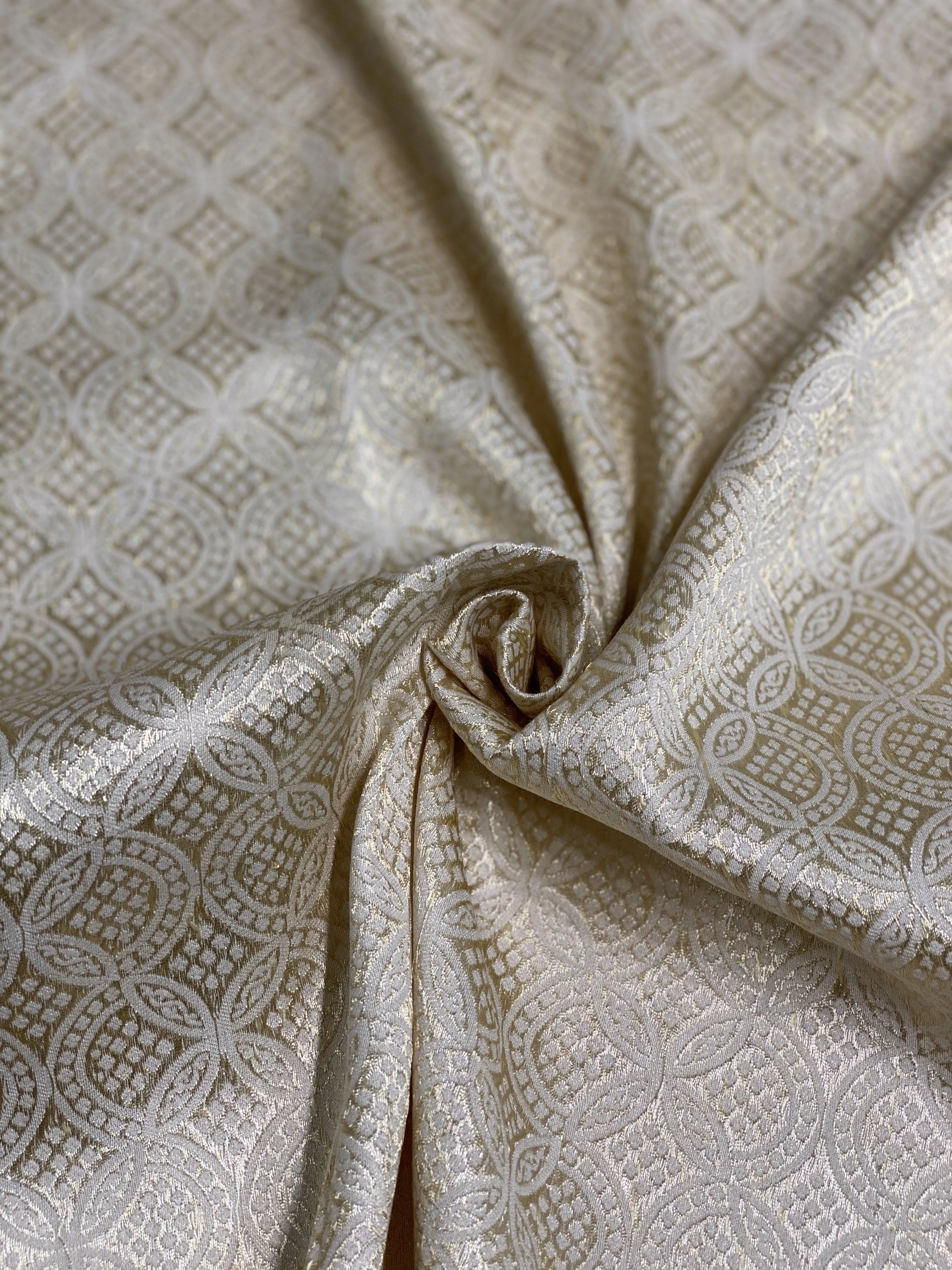 Off-White Gold Flower 1069 Silk Blend Novelty
