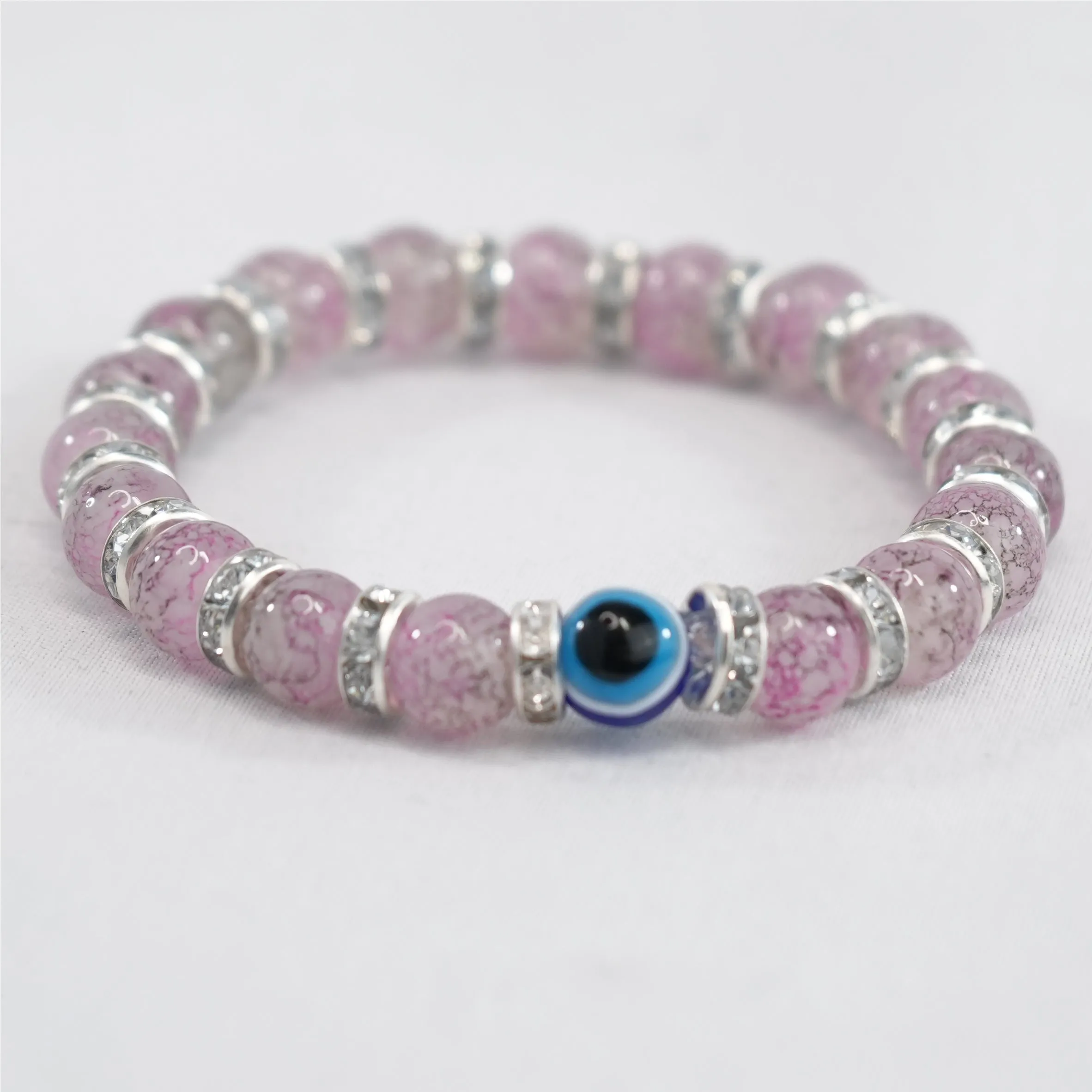 Radiant Navy Evil Eye Bracelet: Elegant Protection