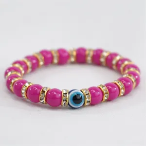 Radiant Navy Evil Eye Bracelet: Elegant Protection