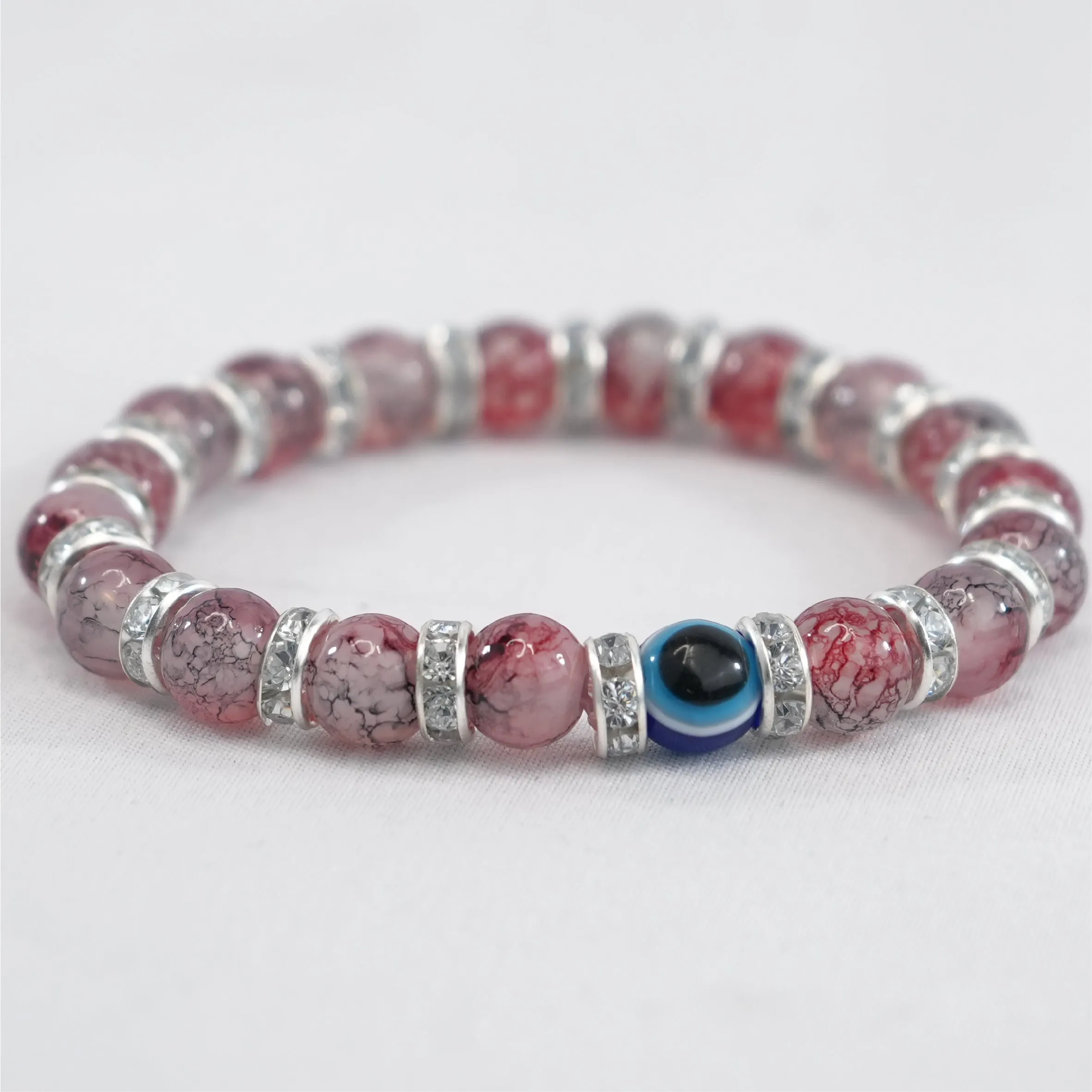 Radiant Navy Evil Eye Bracelet: Elegant Protection