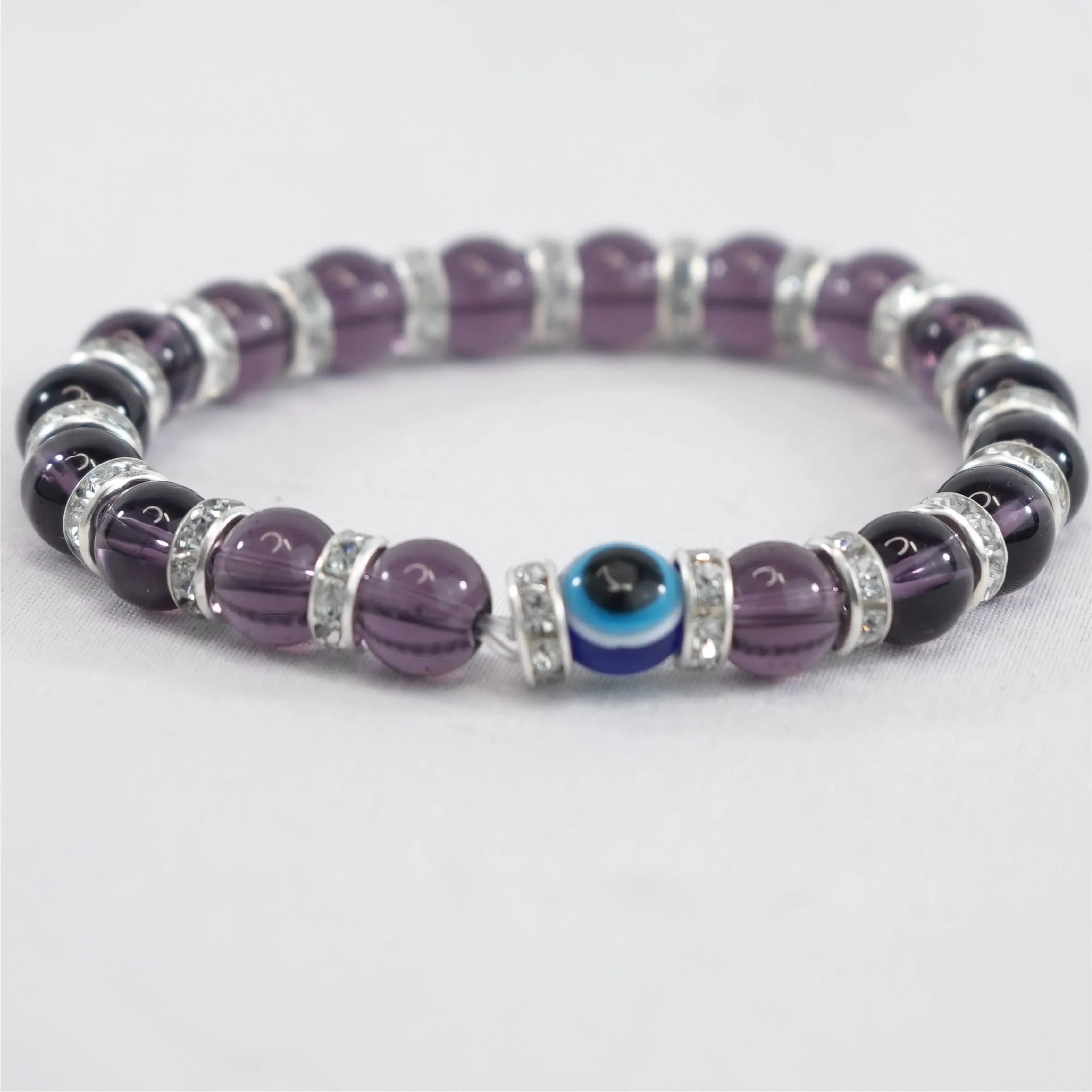 Radiant Navy Evil Eye Bracelet: Elegant Protection