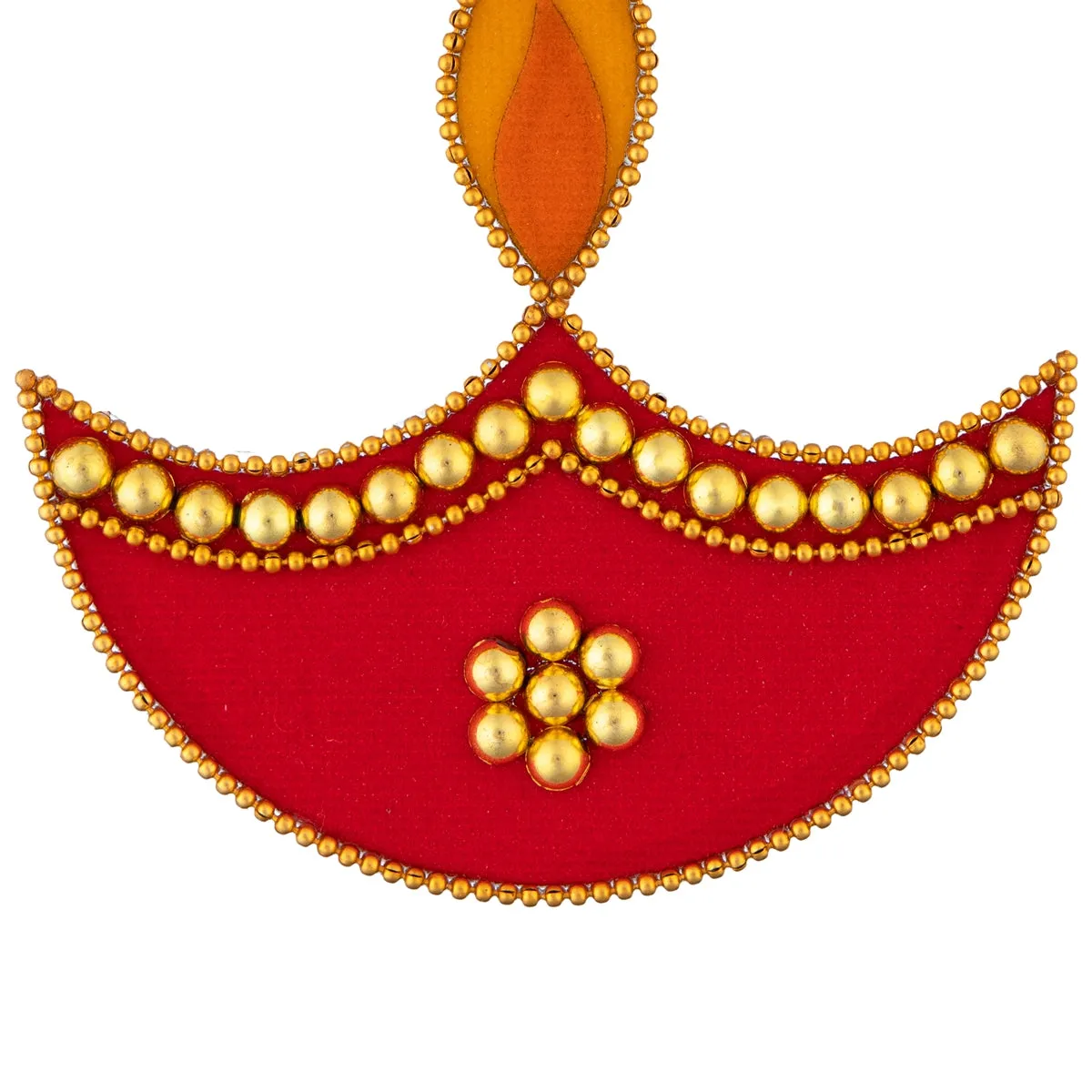 Rangoli Sticker | Velvet Muggu Sticker/ Diya Design Kolam Sticker for Pooja Room Decor
