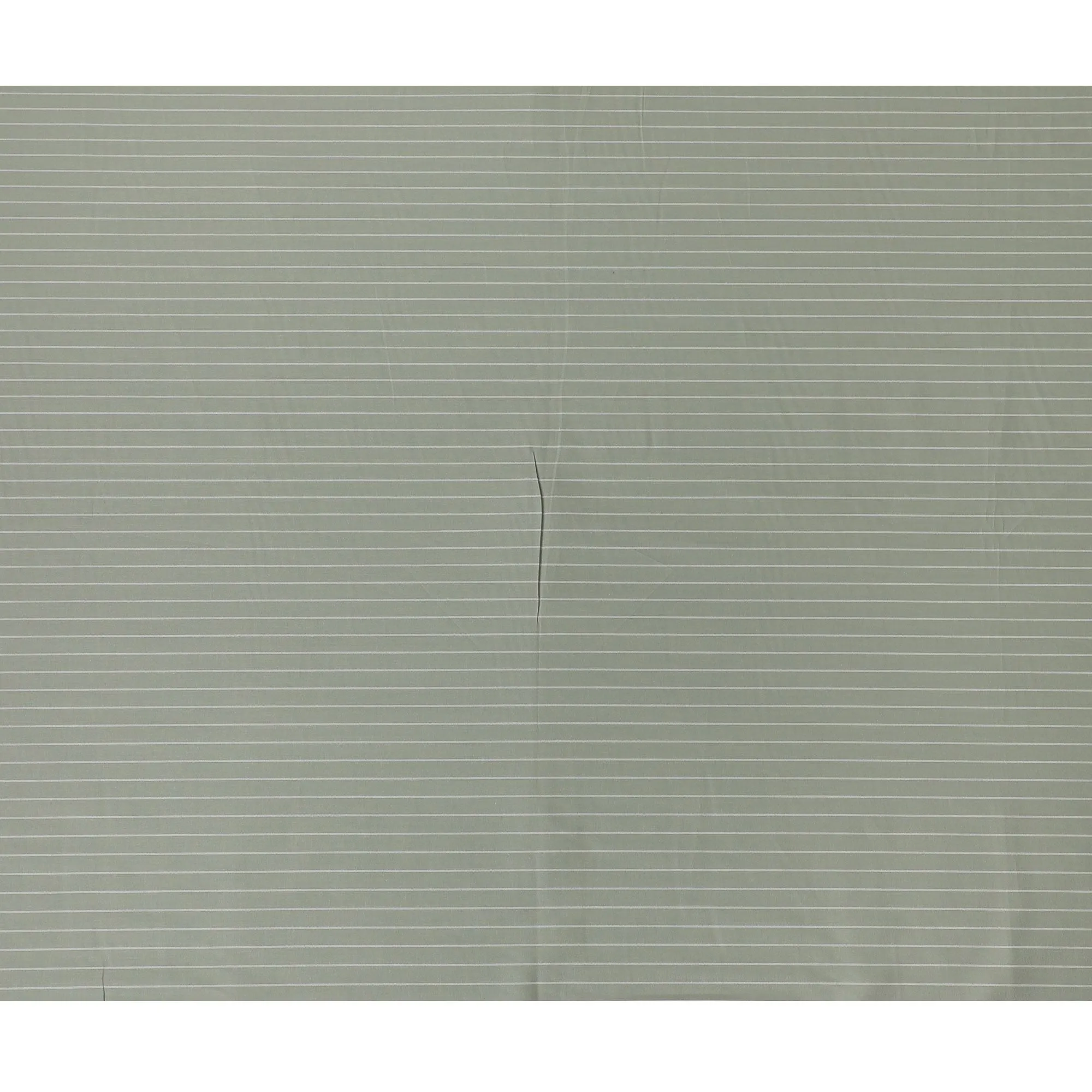 Sage Green Pinstripe 100% Cotton Shirting Fabric - Sleek & Contemporary, 150cm Width-D18571
