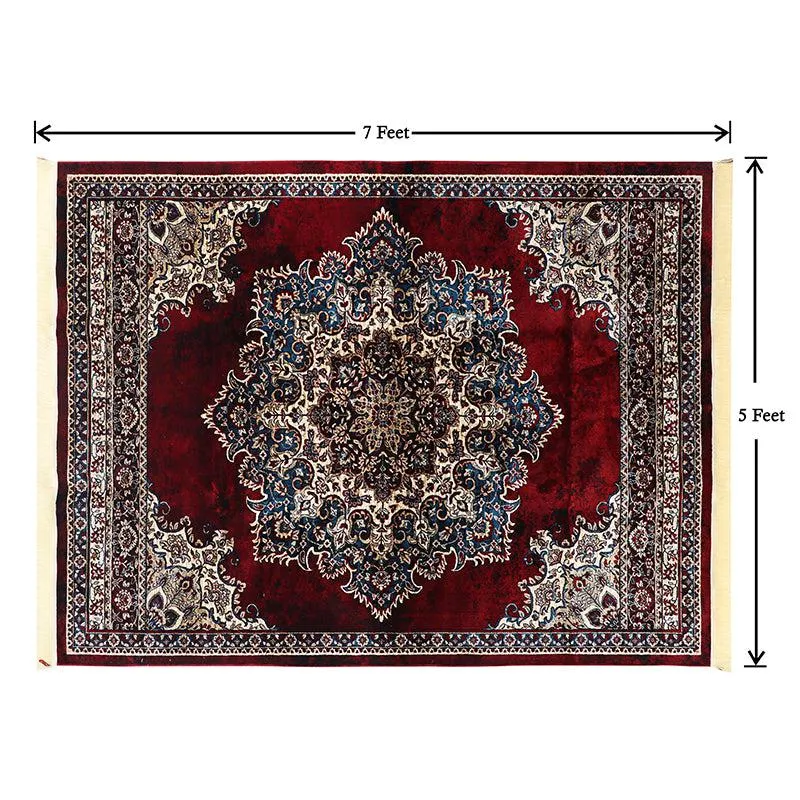 Sinera Ethnic Carpet - Maroon