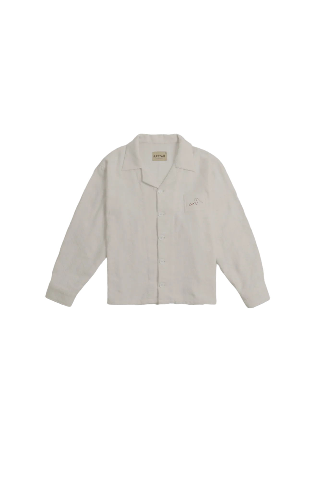 WHITE DOBBY FULL SLEEVE BUTTON DOWN